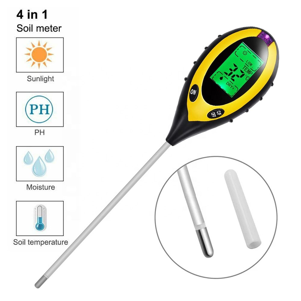 3/4/5 in 1 soil PH checker lighting humidity soil acidity Monitor temperature Detector moisture meter