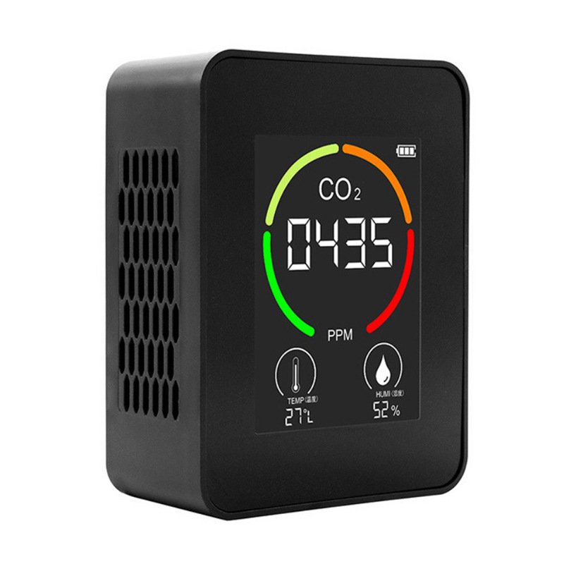 Infrared Sensor Alarm Gas Analyzers Monitoring Indoor Mini Carbon Dioxide Concentration Air Quality Monitor Portable CO2 Meter