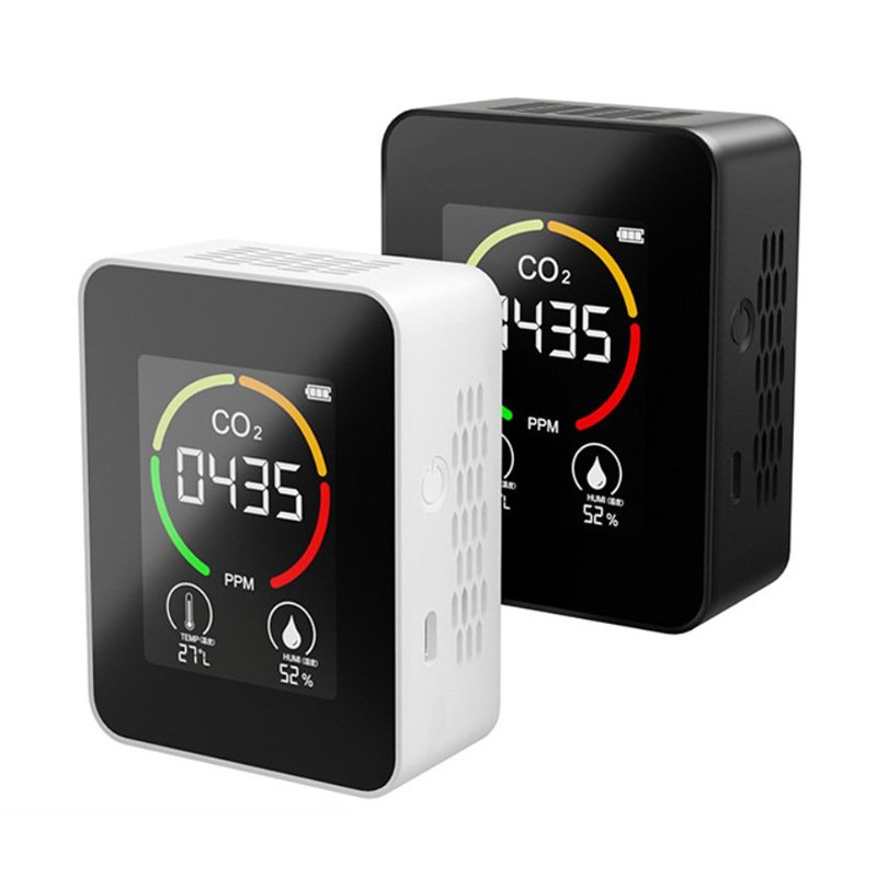 Infrared Sensor Alarm Gas Analyzers Monitoring Indoor Mini Carbon Dioxide Concentration Air Quality Monitor Portable CO2 Meter