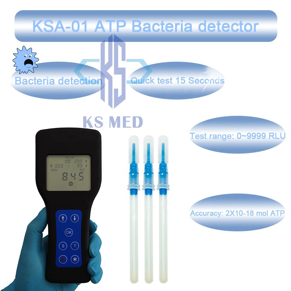 ATP meter detector handheld atp tester with swabs for hygiene monitoring and bacteria detector