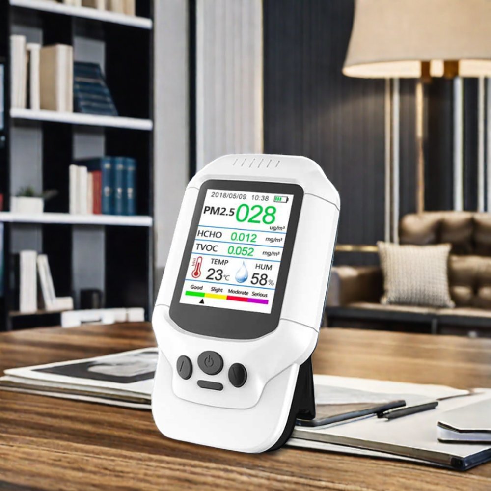 Digital Automobile Air Quality Detector PM2.5 Formaldehyde (HCHO) Tester Gas Analyzer TVOC PM2.5 Air Detector