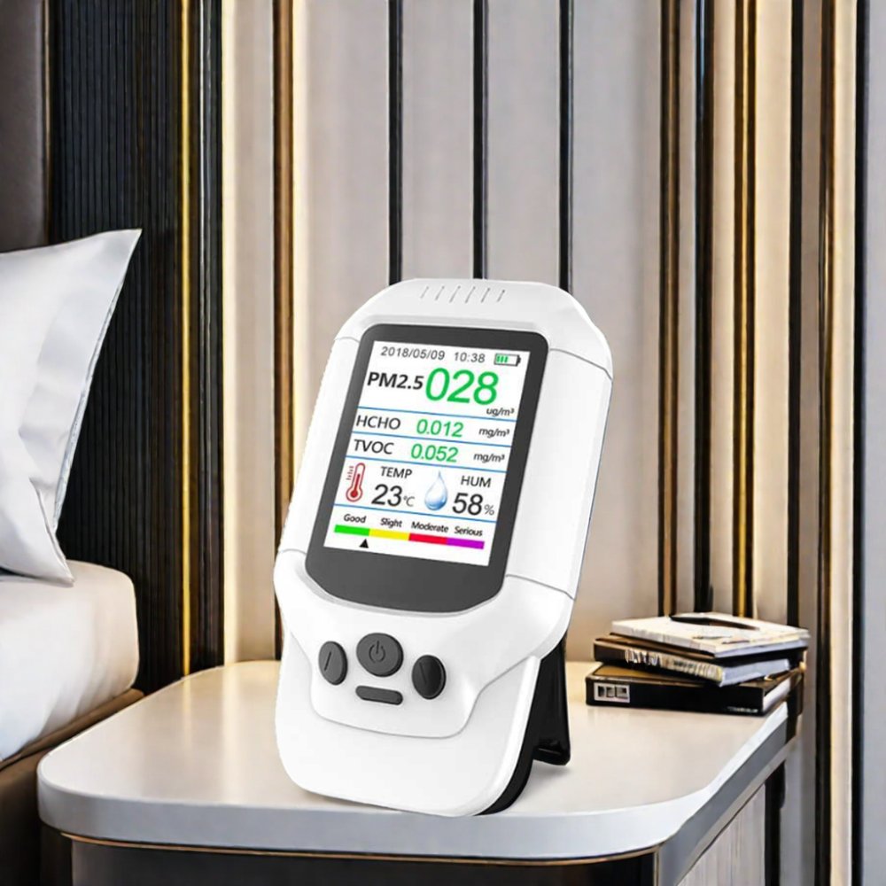 Digital Automobile Air Quality Detector PM2.5 Formaldehyde (HCHO) Tester Gas Analyzer TVOC PM2.5 Air Detector
