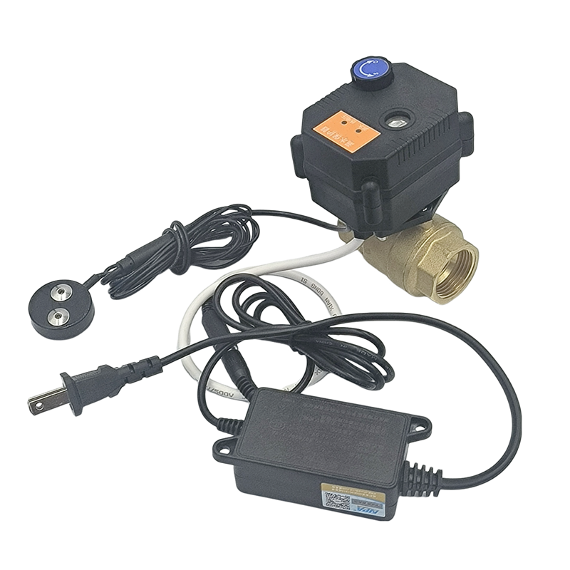 Manufacturer price smart home portable water leak detector sensor alarm device with electric ball valve auto shut off leakage