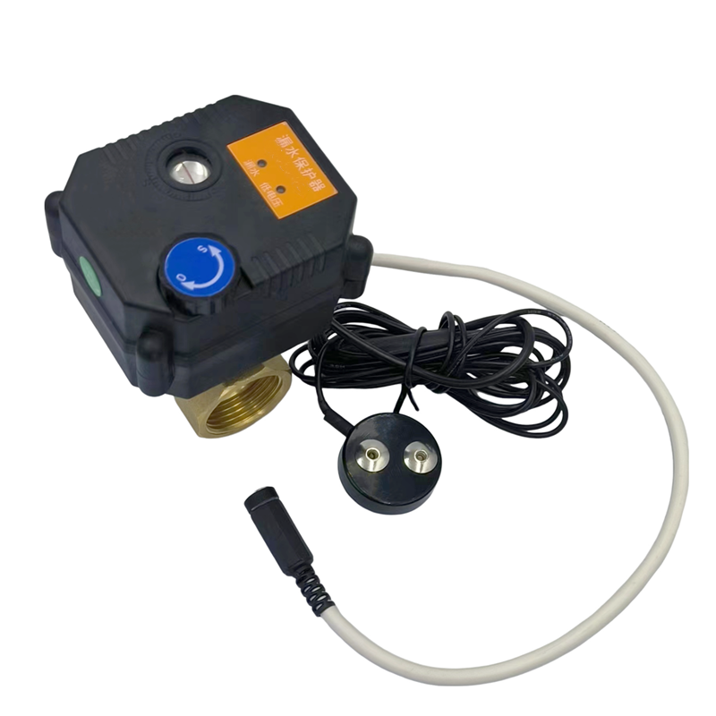 Manufacturer price smart home portable water leak detector sensor alarm device with electric ball valve auto shut off leakage