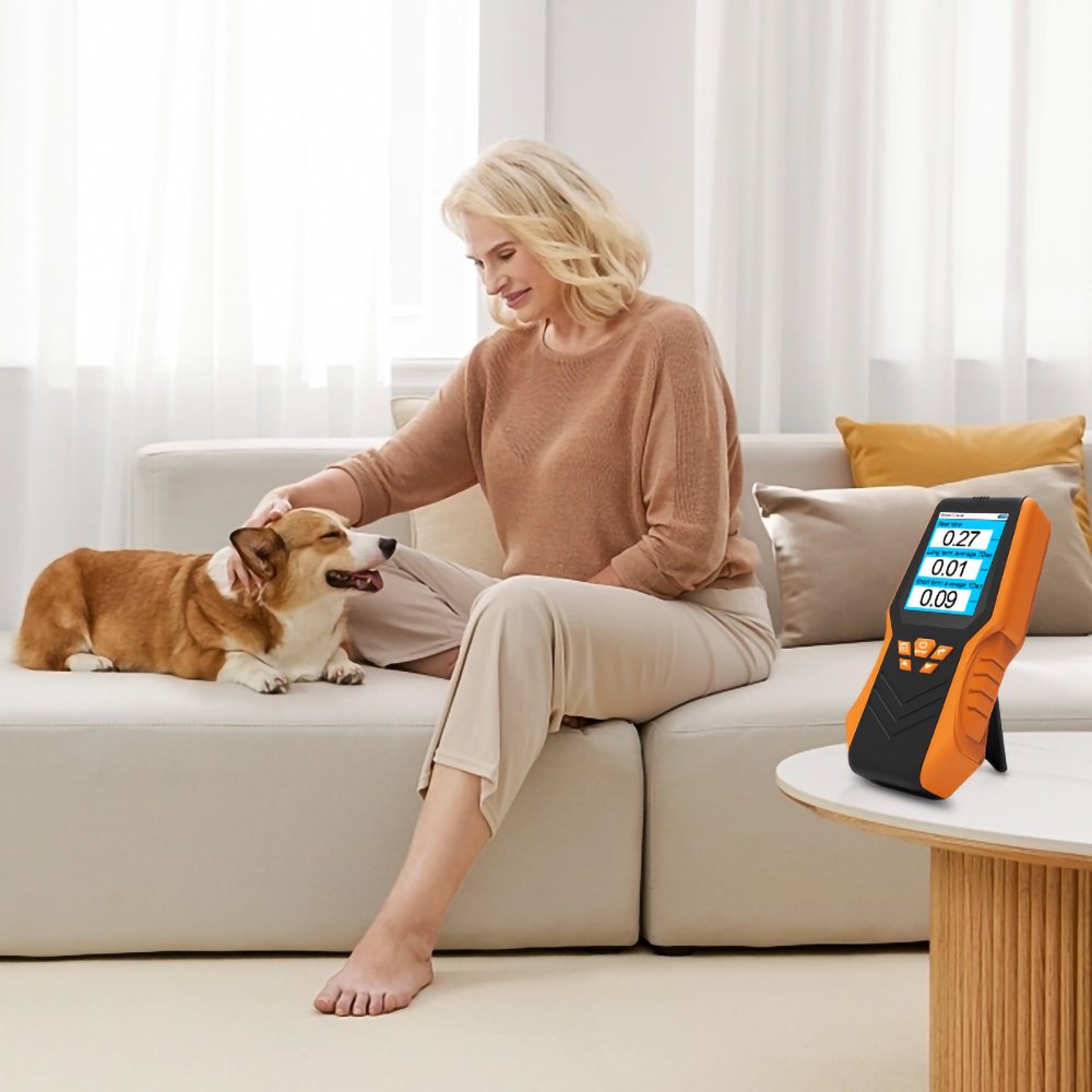 Radon Detector Function Operation Handheld Rechargeable 1 Year Gas Analyzers Product Radon Real Time