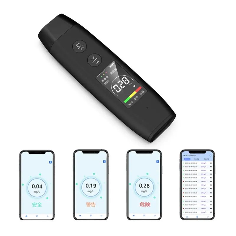 G5 Portable alcohol detector drunk driving tester Breathalyzer alcohol detector with BT APP