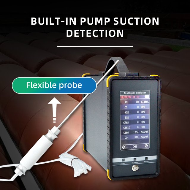 Industrial and Chemical S360 Portable Gas Tester 15-hour Working Time for 16 Gases Oxygen Detector for Laboratory Use