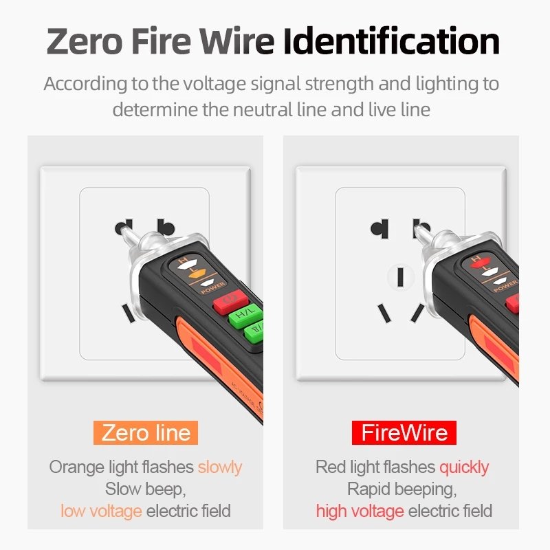 Voltage Detector Smart Non-Contact Voltage Tester Pen Meter 12-1000V Current Electric Sensor Test Pencil Voltage Indicator
