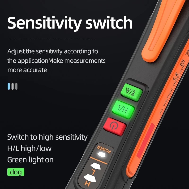 Voltage Detector Smart Non-Contact Voltage Tester Pen Meter 12-1000V Current Electric Sensor Test Pencil Voltage Indicator
