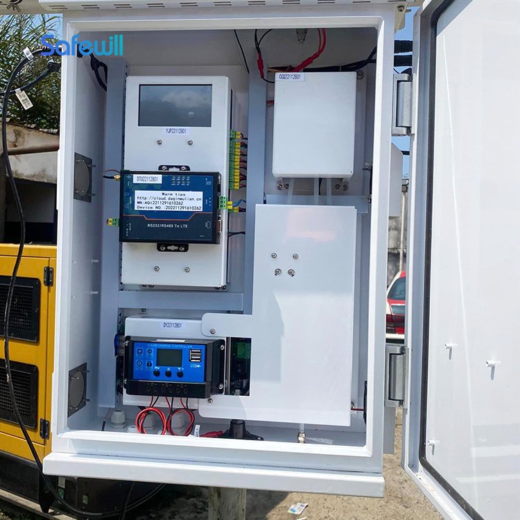 AQMS Air Gas Quality Detector Monitor Analyzer Tester System Equipment Pm 2.5 10 Pollution Device Aire Smart Multi 4G outdoor