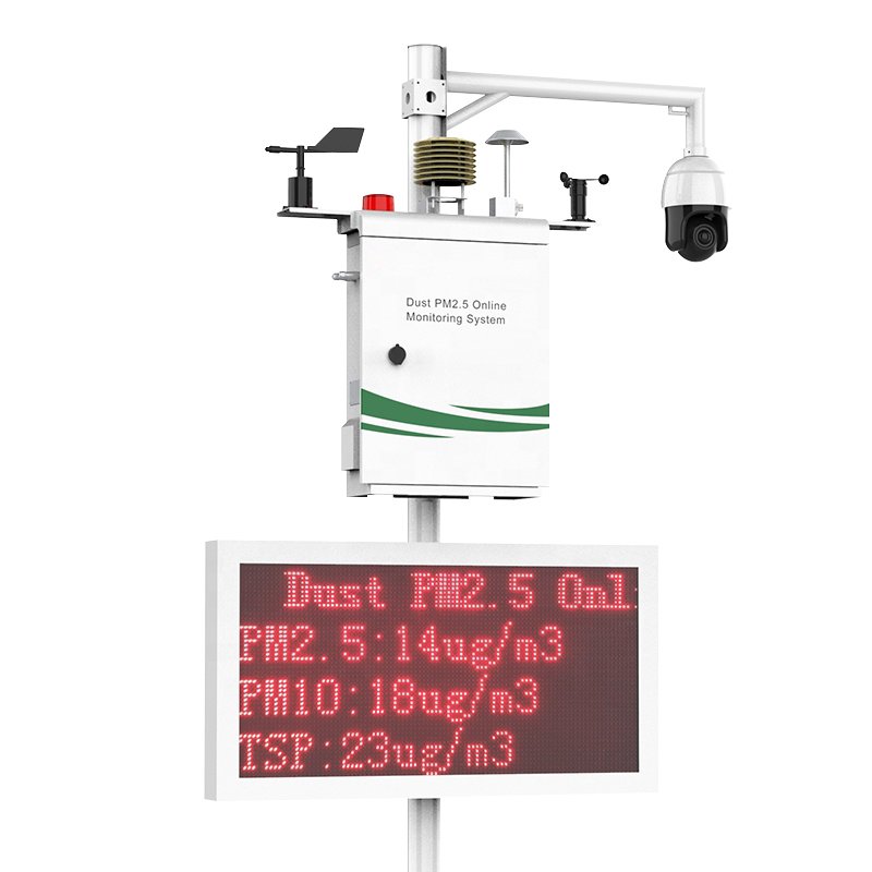 AQMS Air Gas Quality Detector Monitor Analyzer Tester System Equipment Pm 2.5 10 Pollution Device Aire Smart Multi 4G outdoor