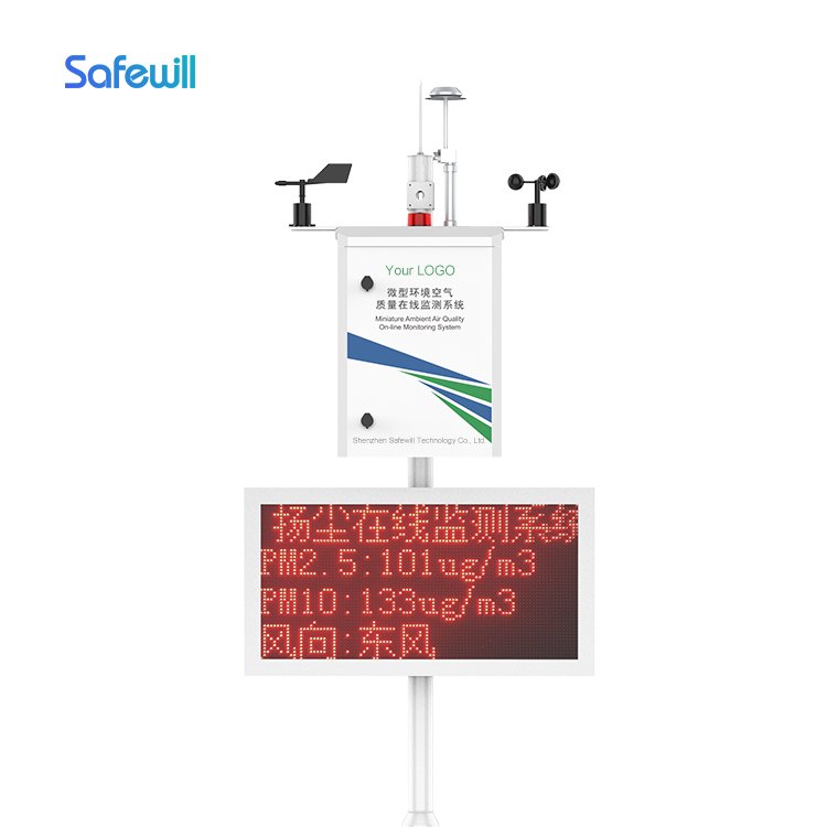 AQMS Air Gas Quality Detector Monitor Analyzer Tester System Equipment Pm 2.5 10 Pollution Device Aire Smart Multi 4G outdoor