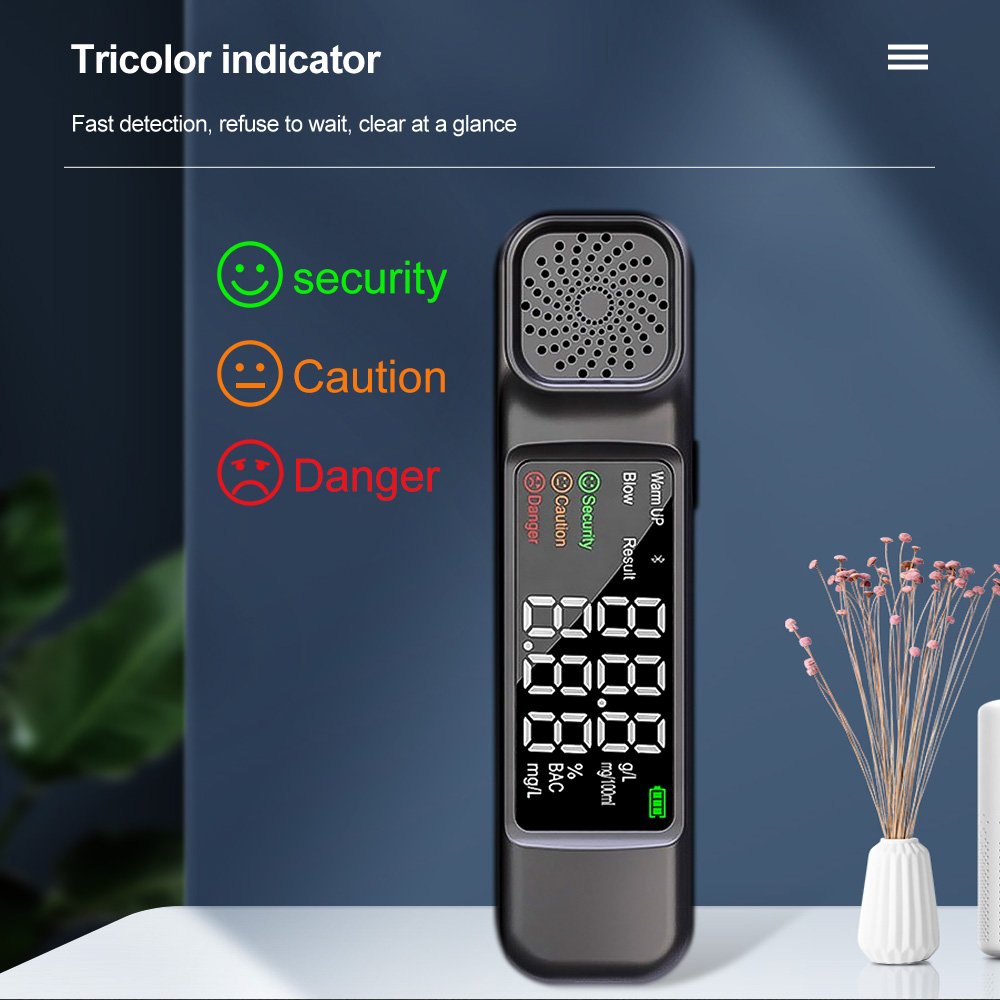 Digital Alcohol Detector High Capacity Portable Breath Alcohol Tester Alcoholtester Breathalyzer