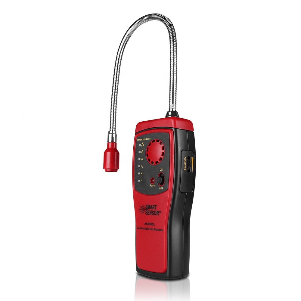 Smart Sensor AS8800L Portable Flammable Gas Detector Natural Gas Leak Tester Analyzer with Gas Leakage Degree Indication