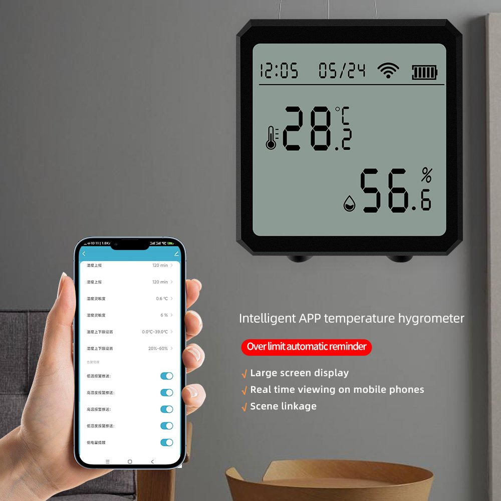 High Quality Indoor Outdoor Temperature Tester Digital WIFI Data Recorder Temperature And Humidity Sensor Detector Meter