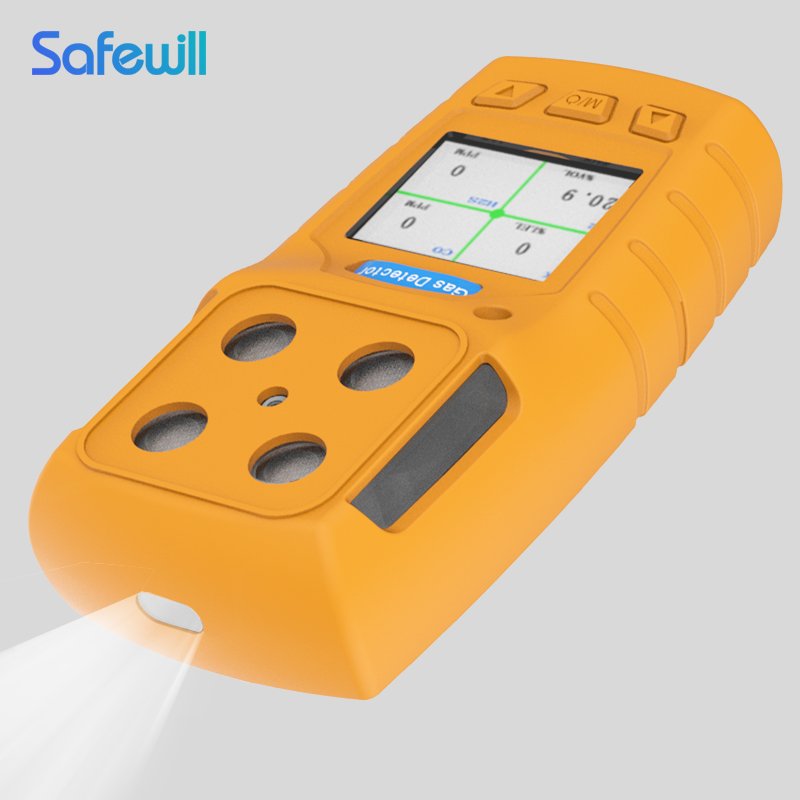 Safewill ES30A portable 4 in 1 gas detector portable 4 Gas Monitor O2: (0-30)%vol CO: (0-1000)ppm