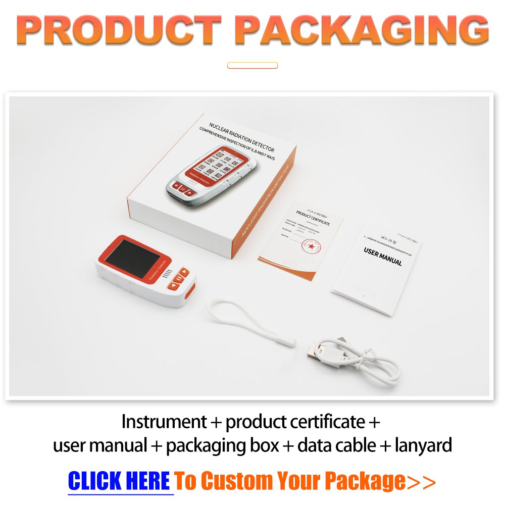 AIKESI Nuclear Radiation Detector X Y Beta Ray Geiger Counter Dosimeter Monitor Portable Personal Digital LCD Sensor Tester