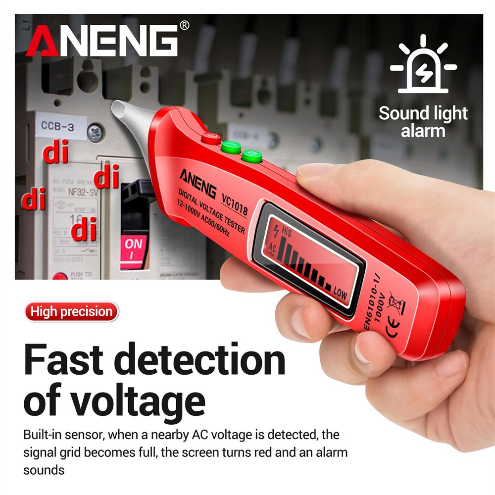 ANENG VC1018 Electric Sensor Tester Pen Meter 1000V Voltmeter Buzzer Detector For Electric Tool Digital Intelligent AC Voltage