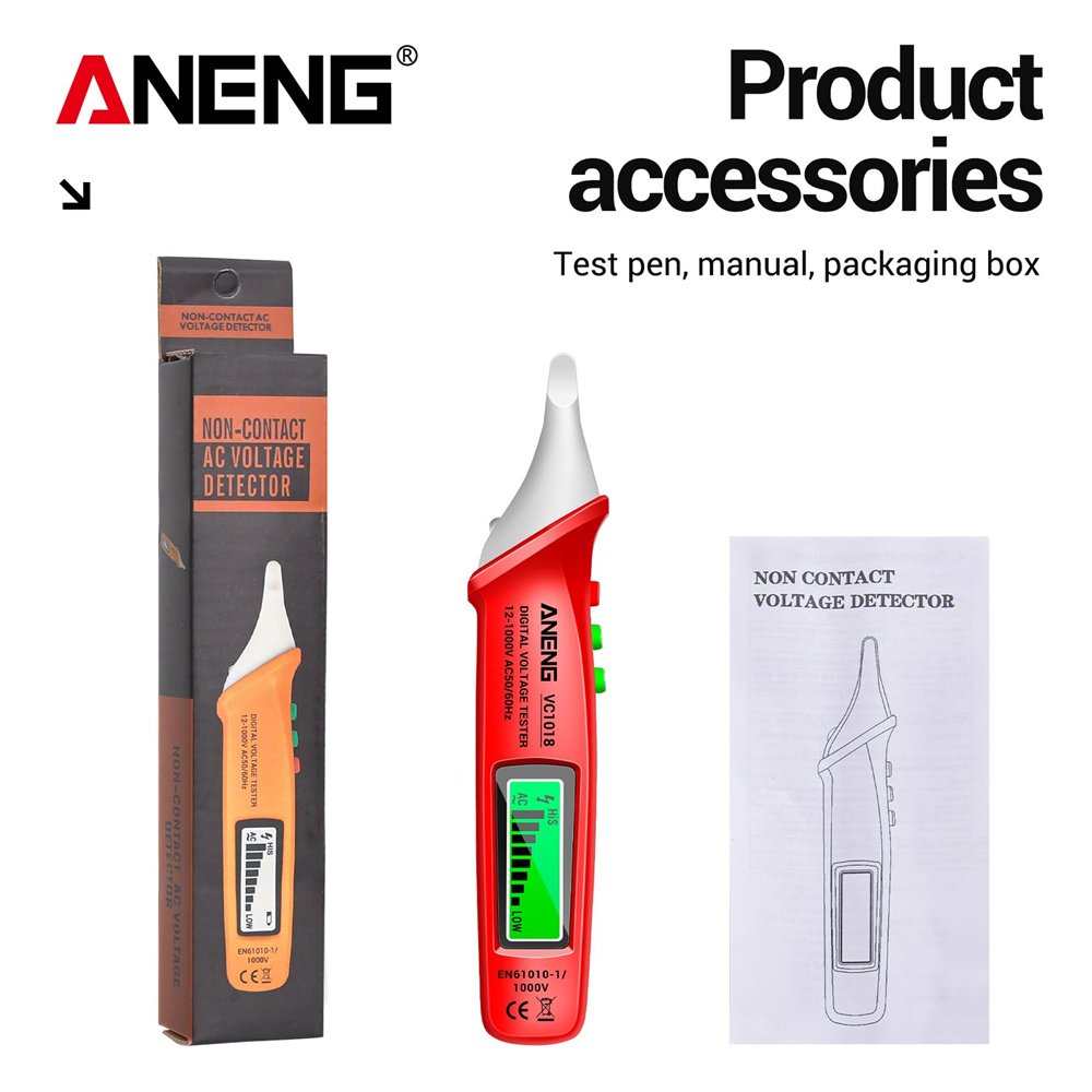 ANENG VC1018 Electric Sensor Tester Pen Meter 1000V Voltmeter Buzzer Detector For Electric Tool Digital Intelligent AC Voltage