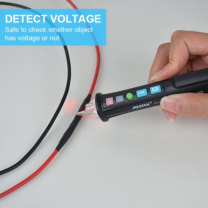 Mestek AC10 AC Electronic Pen Type High security Non-Contact AC Voltage Tester Sensor Voltage Detector Tester Voltage Detector