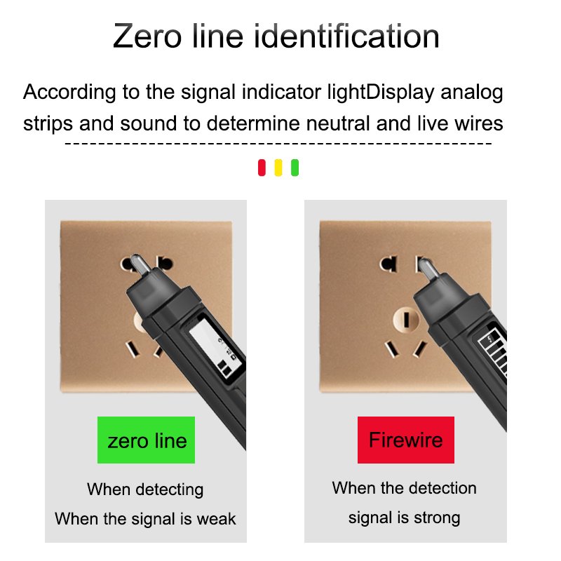 AC Electronic Pen Type Personal Safety Voltage Detector Pen AC50 Non-Contact AC Voltage Sensor Stick Voltage Detector Tester