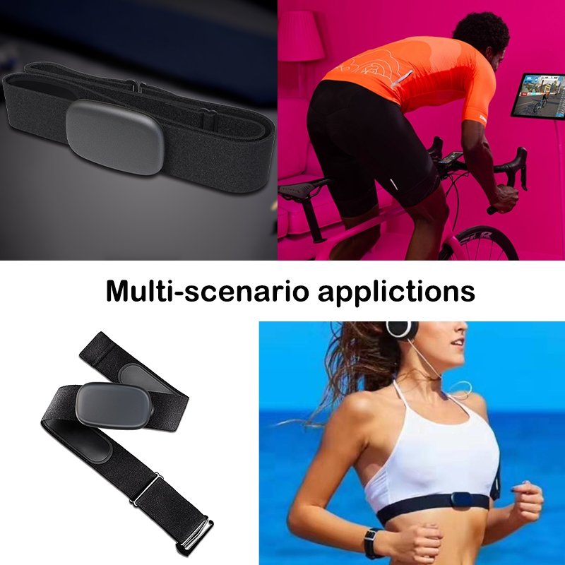 CE RoHS home fitness Heart beat Sensor precise Heartrate Monitor Chest Strap support BLE&ANT+