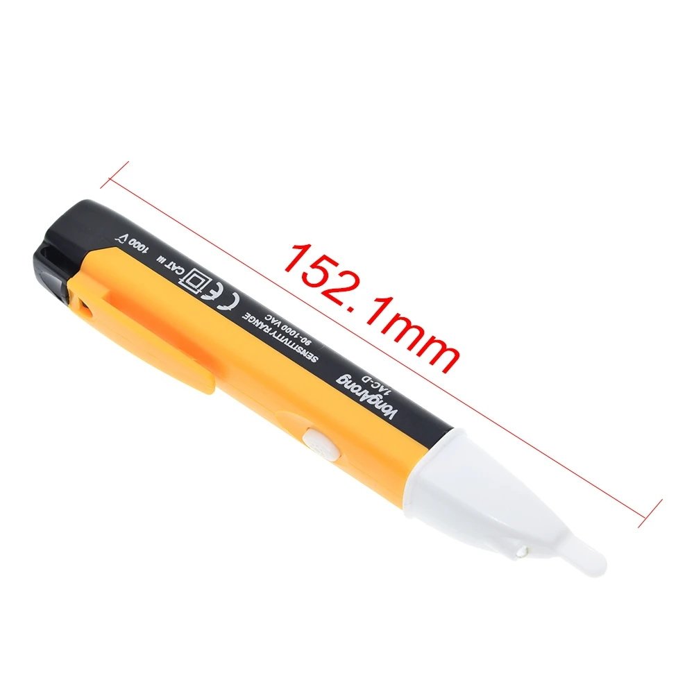 90-1000V Electric Socket Wall AC Power Outlet Voltage Alert Detector Sensor LED Tester LED Indicator Light Voltage Alert Pen