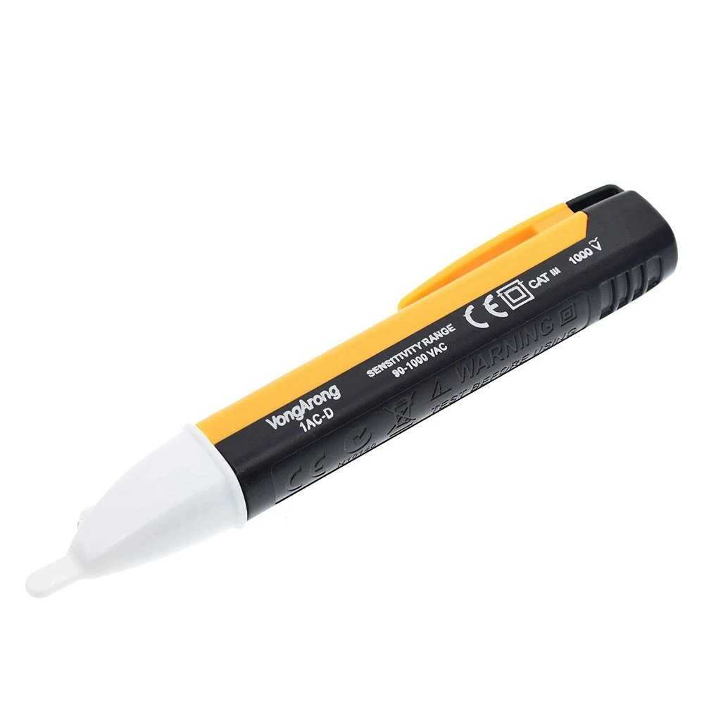 90-1000V Electric Socket Wall AC Power Outlet Voltage Alert Detector Sensor LED Tester LED Indicator Light Voltage Alert Pen