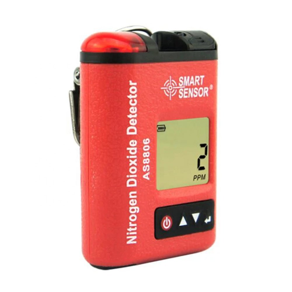 Smart Sensor AS8806 Portable Clip-on Digital Nitrogen Dioxide Detector NO2 Gas Concentration Analyzer Tester Meter for Industry