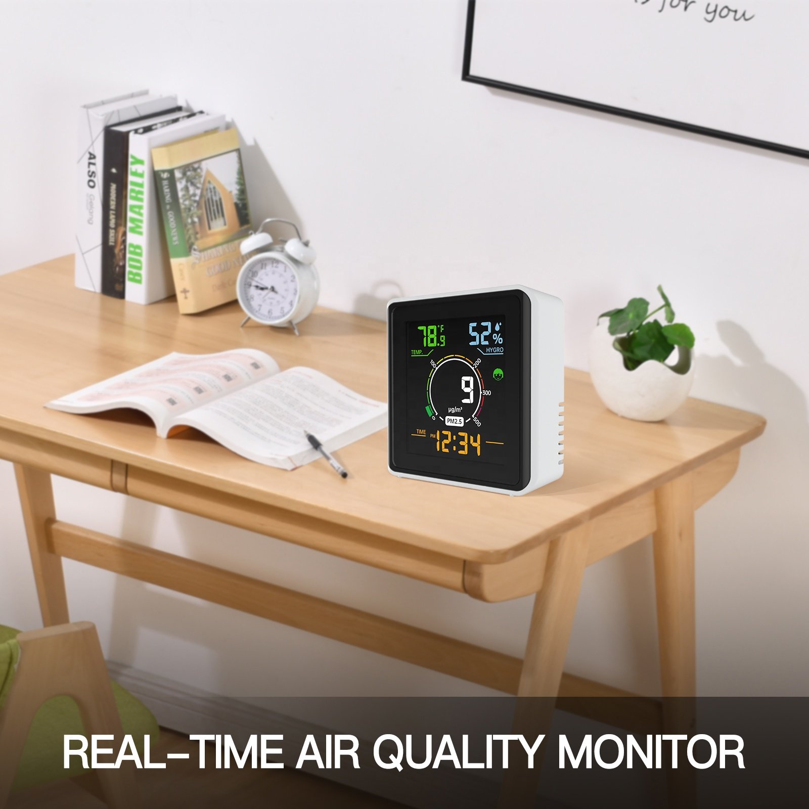 Good Quality Portable PM2.5 Gas Detector Wifi Tuya Gas Analyzer Laser Sensor High Accuracy Oem and Odm Co2 Detector PM2.5 Meter