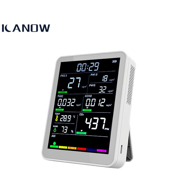 Air Gas Quality Analyzer Monitor Detector Tester System Indoor Equipment Pollution Smart Multi Pm 2.5 10 Device Aire4G Desktop