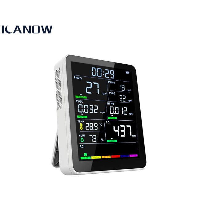 Air Gas Quality Analyzer Monitor Detector Tester System Indoor Equipment Pollution Smart Multi Pm 2.5 10 Device Aire4G Desktop