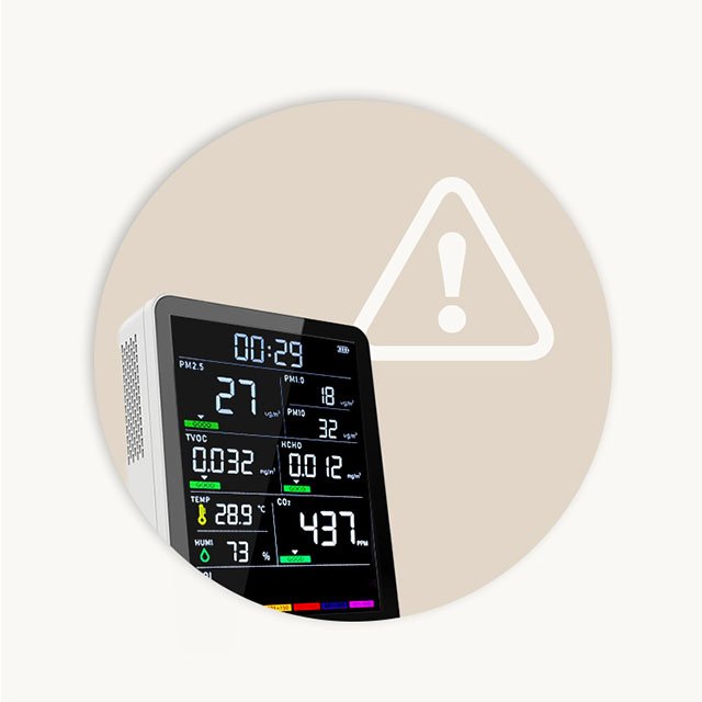 Air Gas Quality Analyzer Monitor Detector Tester System Indoor Equipment Pollution Smart Multi Pm 2.5 10 Device Aire4G Desktop