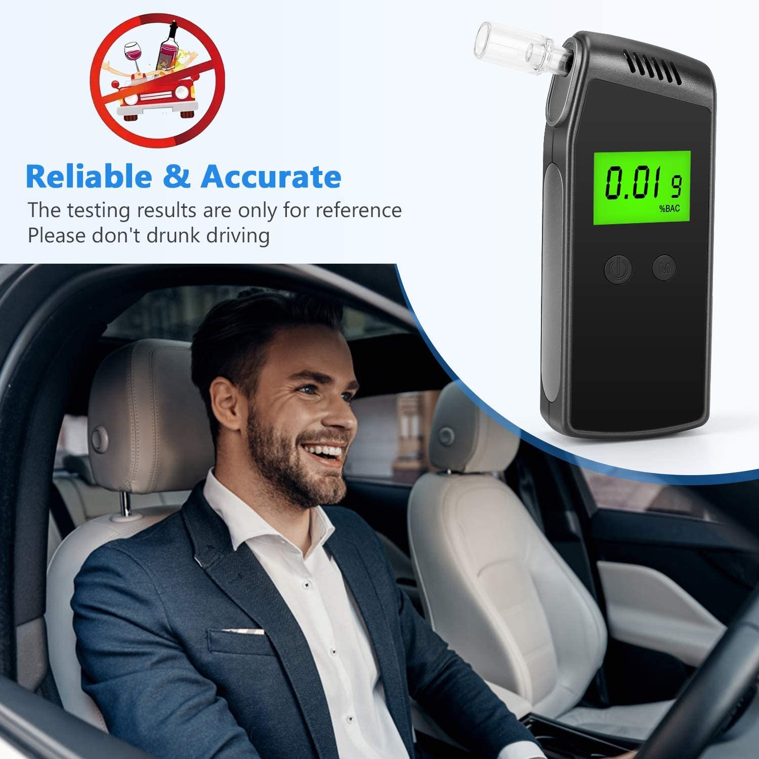 High Accurate OEM ODM Alcohol Detector EK915 Digital Breath Alcohol Tester Price Breathalyzer