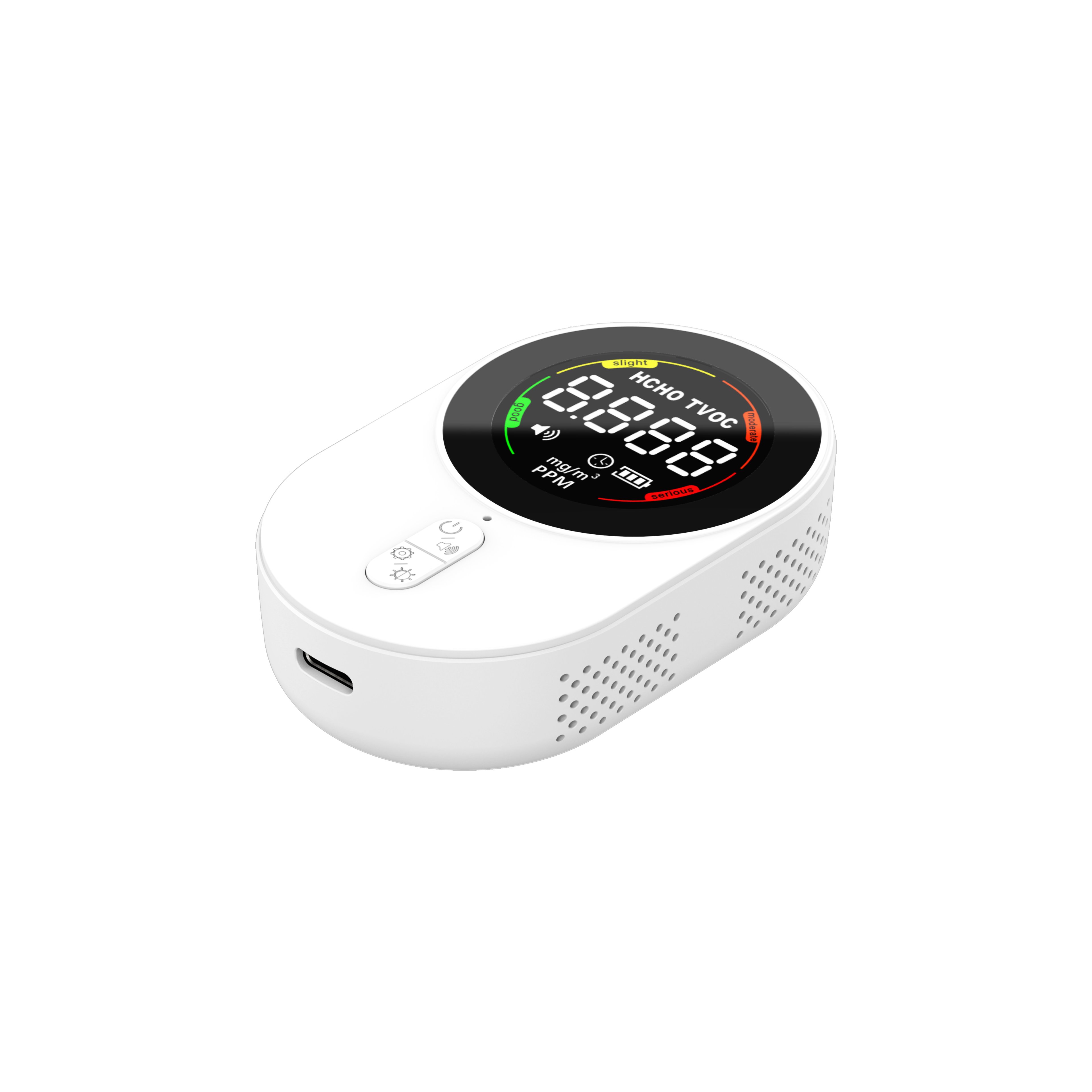 Mini Portable Electrochemical sensor HCHO TVOC Air Detector Outdoor High Precision Sensitive For Traveling Alarm Gas Monitor