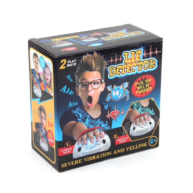 Kids Electric Novelty Handy Polygraph Shocker Lie Detector Sensor Device Machine Test Table Shock Roulette Party Game Liar Toys
