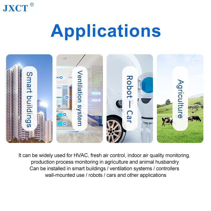 CO2 tester sensor module dual channel NDIR infrared carbon dioxide gas detection module 50000ppm CO2 sensor