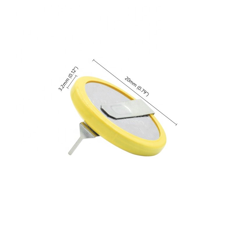 sensor Battery CR2032 lithium button cell with solder tabs Factory Wholesale