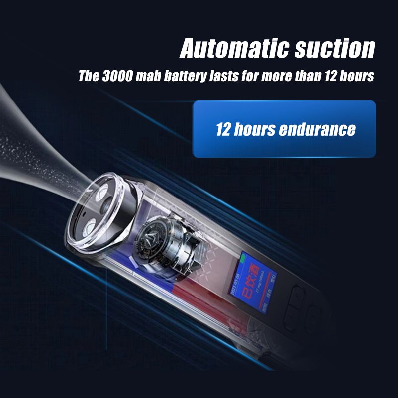 Customize Professional Quick Automatic Detection Alcohol Detector Sensor Handheld Analyzer Digital Breathalyzer Alcohol Tester