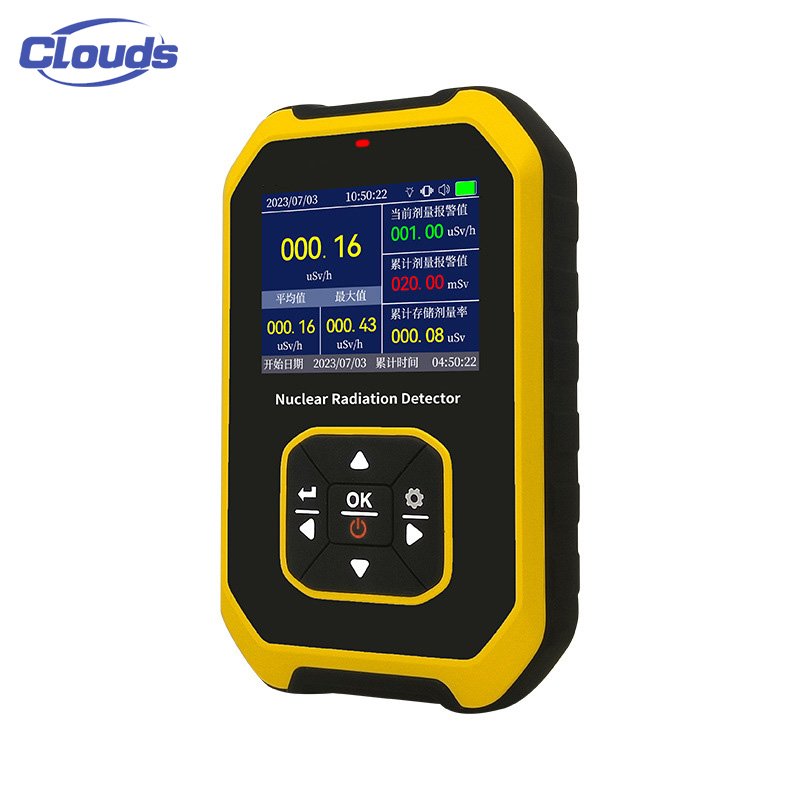 Clouds Professional Marble Radioactive Ray Ionizing Nuclear Radiation detector Industrial Dosimeter Geiger Counter Alarm