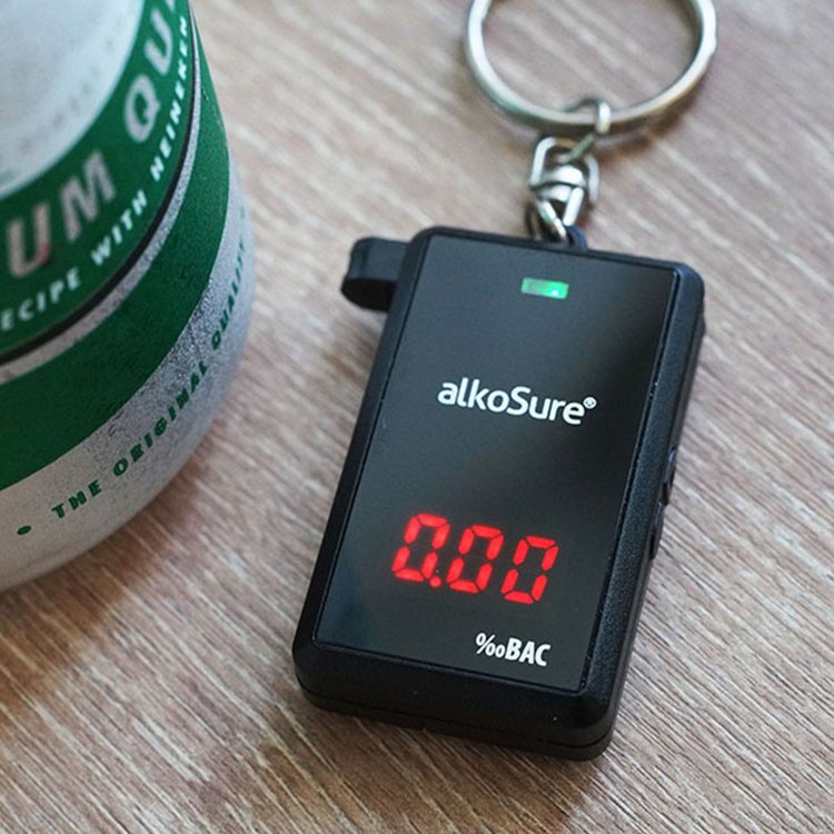 Hotsale Portable Fuel Cell Sensor Breath Alcohol Detector With Key Chain