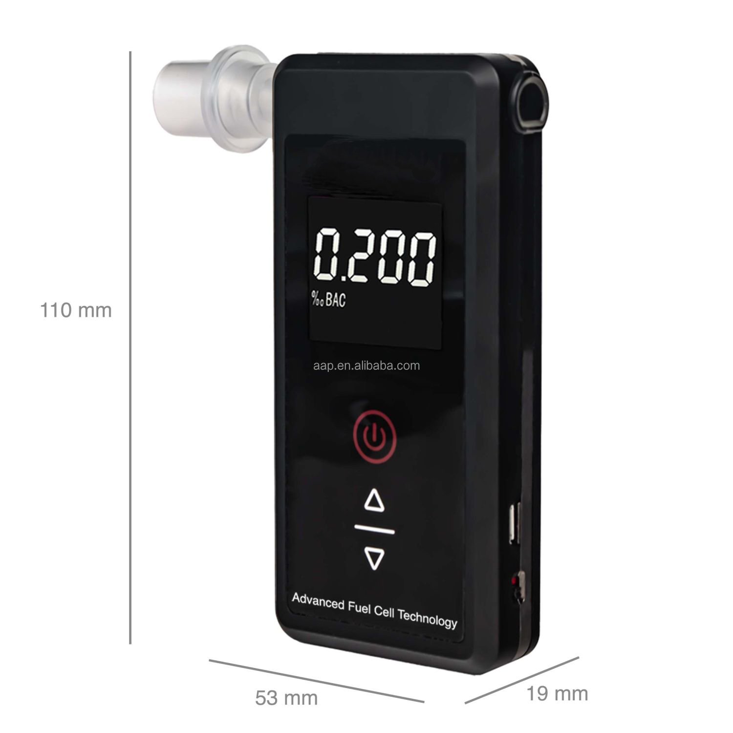 new design mini size Portable Breath Alcohol Tester Breathalyzer LCD Digital Alcohol Tester