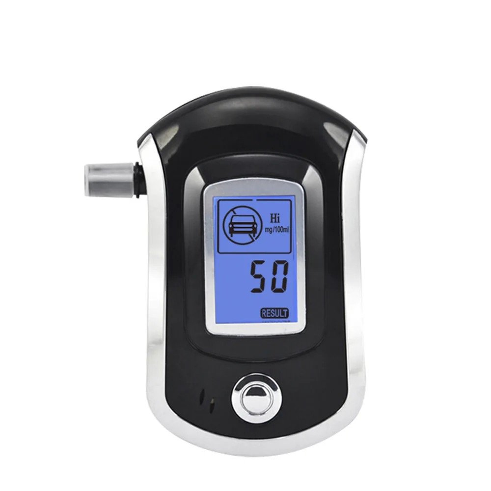 AT6000 LCD screen Professional breath alcohol tester Mouthpiece Alcohol Detector