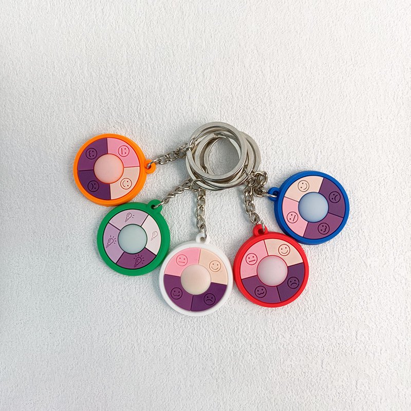 Outdoor UV Tester Band keychain Ultraviolet Rays Sensor Indicator Detector Color Changing keychain