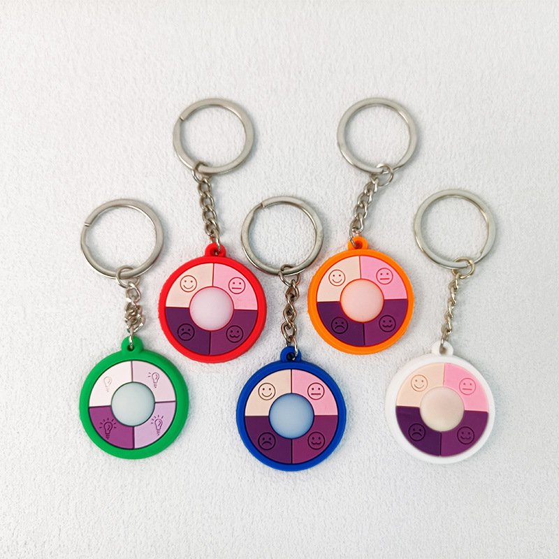 Outdoor UV Tester Band keychain Ultraviolet Rays Sensor Indicator Detector Color Changing keychain