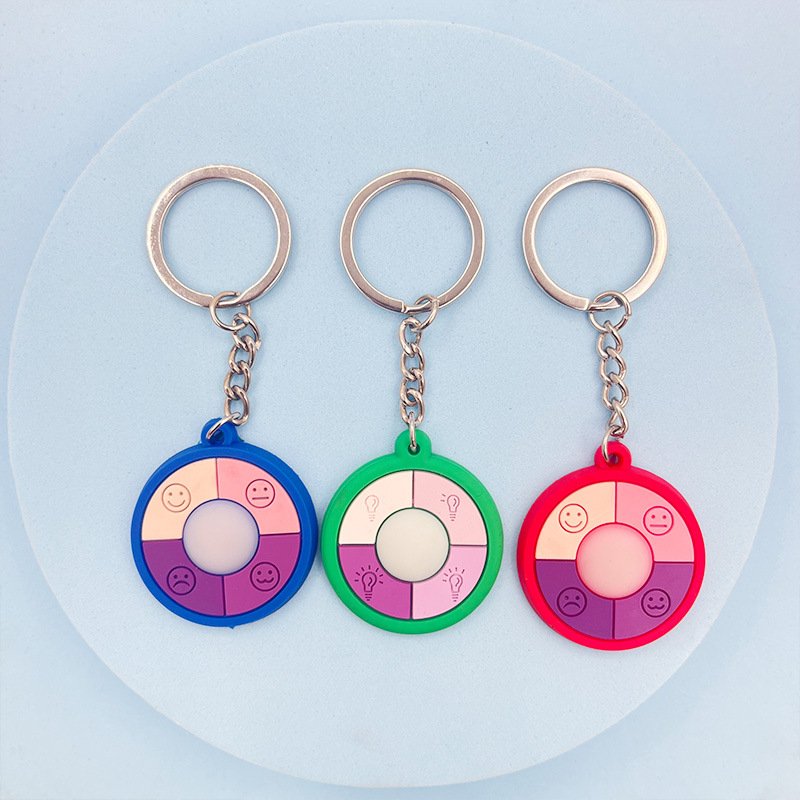 Outdoor UV Tester Band keychain Ultraviolet Rays Sensor Indicator Detector Color Changing keychain