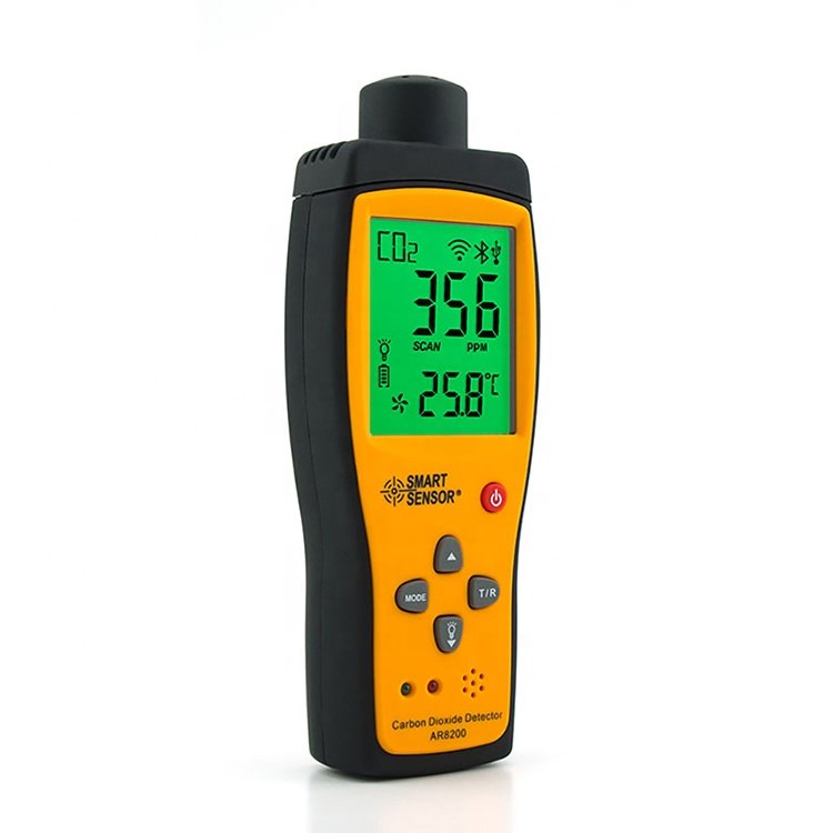 Gas Analyzer CO2 Meter Monitor Gas Detector Handheld Carbon Dioxide Detector CO2 Tester Measuring range 350~9999PPM