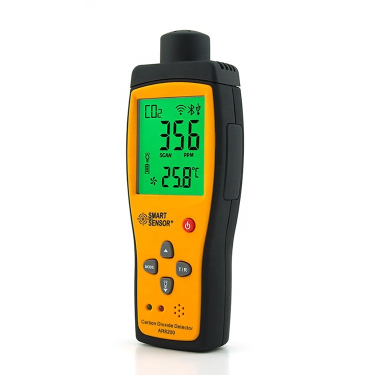 Gas Analyzer CO2 Meter Monitor Gas Detector Handheld Carbon Dioxide Detector CO2 Tester Measuring range 350~9999PPM