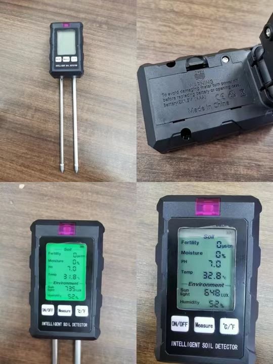 Hot Selling Digital 6 IN 1 Fertility/Moisture/PH/Humidity/Sunlight/Temperature Potted Plant Soil Nutrient Tester For Agriculture