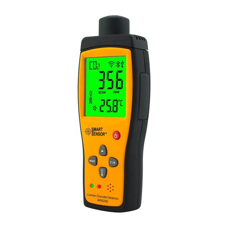 Smart Sensor AR8200 Carbon Dioxide Detector Gas Analyzer CO2 Meter Monitor Gas Detector Indoor Air Quality Monitor CO2 Tester